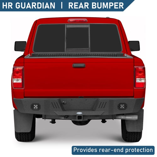 Off-Road Rear Bumper w/ LED Spotlights For 1993-2011 Ford Ranger Fleetside - Ultralisk4x4