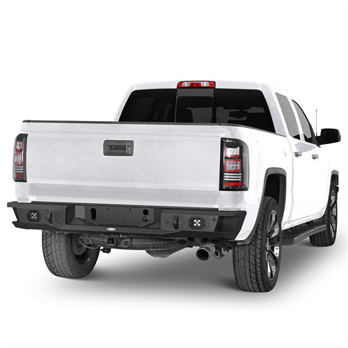 Road Trip Rear Bumper w/ LED Spotlights For 2007-2018 GMC Sierra 1500 - Ultralisk4x4-u9462-2