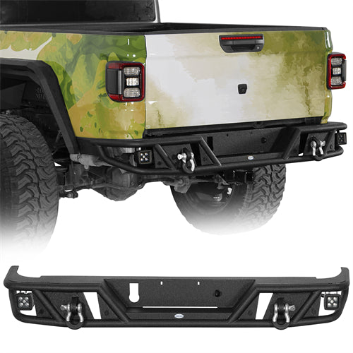 Tubular Rear Bumper For 2020-2025 Jeep Gladiator JT - Ultralisk4x4