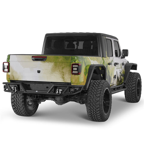 Tubular Rear Bumper For 2020-2025 Jeep Gladiator JT - Ultralisk4x4