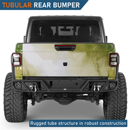 Tubular Rear Bumper For 2020-2025 Jeep Gladiator JT - Ultralisk4x4
