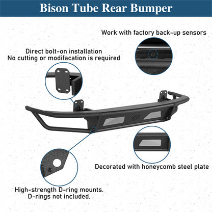 Basion Tube Rear Bumper For 2008-2010 Porsche Cayenne 957 - Ultralisk4x4