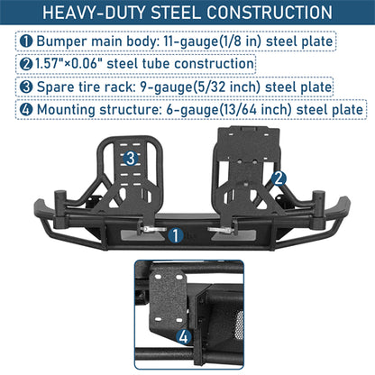 KarooCargo Rear Bumper For 2008-2010 Porsche Cayenne 957 - Ultralisk4x4