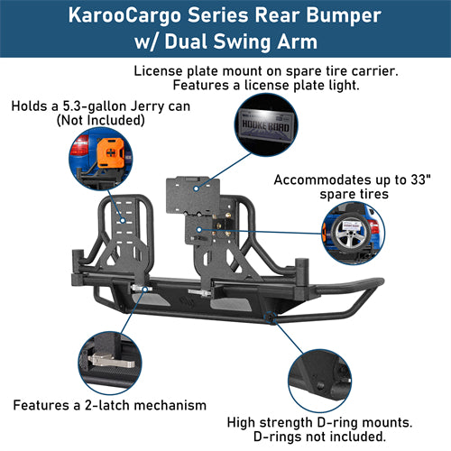 KarooCargo Rear Bumper For 2008-2010 Porsche Cayenne 957 - Ultralisk4x4