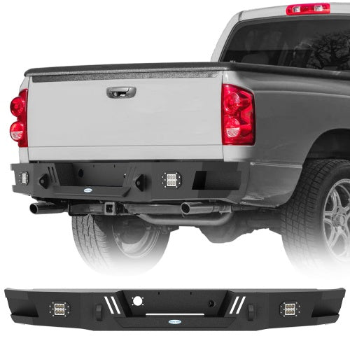 Ram 1500 Rear Bumper w/LED Floodlights For 2002-2008 Ram 1500 - Ultralisk 4x4