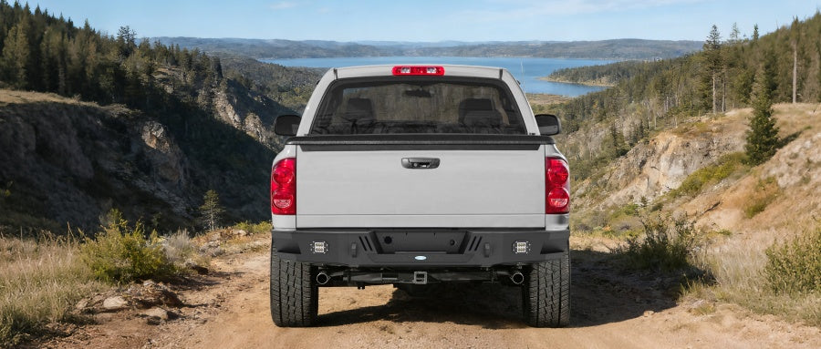 Ram 1500 Rear Bumper w/LED Floodlights For 2002-2008 Ram 1500 - Ultralisk 4x4
