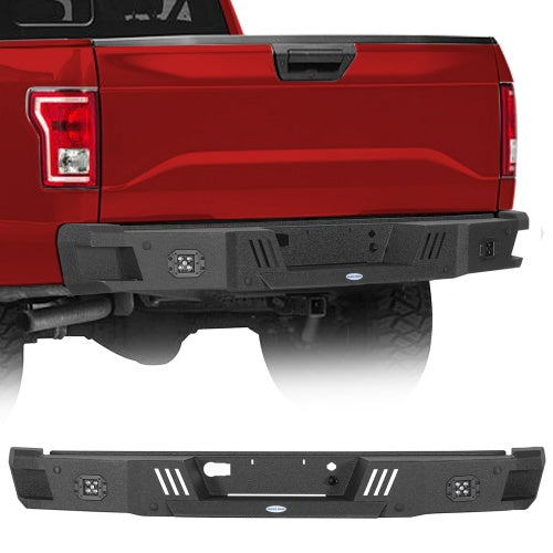 Rear Bumper w/ LED Spotlights For 2018-2020 Ford F-150(Excluding Raptor)  - Ultralisk4x4