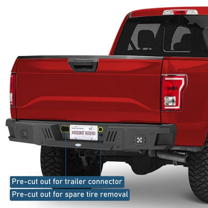 Rear Bumper w/ LED Spotlights For 2018-2020 Ford F-150(Excluding Raptor)  - Ultralisk4x4