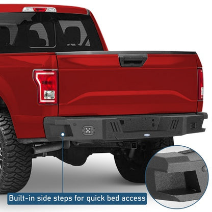 Rear Bumper w/ LED Spotlights For 2018-2020 Ford F-150(Excluding Raptor)  - Ultralisk4x4