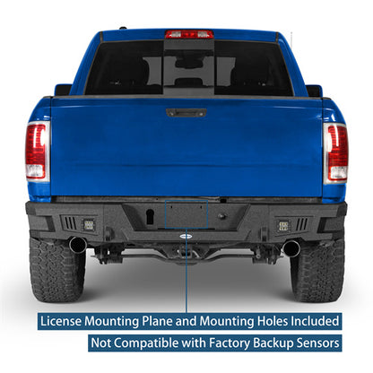 Durable Rear Bumper w/LED Lights(09-18 Dodge Ram 1500) - Ultralisk 4x4
