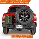 Rear Bumper w/Tire Carrier, Jerry Can Holder for 2005-2015 Toyota Tacoma - ultralisk4x4 b4013 10