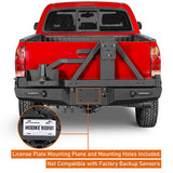 Rear Bumper w/Tire Carrier, Jerry Can Holder for 2005-2015 Toyota Tacoma - ultralisk4x4 b4013 11