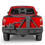 Rear Bumper w/Tire Carrier, Jerry Can Holder for 2005-2015 Toyota Tacoma - ultralisk4x4 b4013 4