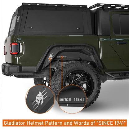 Spartan Rear Inner Fender Liners For 2020-2023 Jeep Gladiator JT - Ultralisk4x4