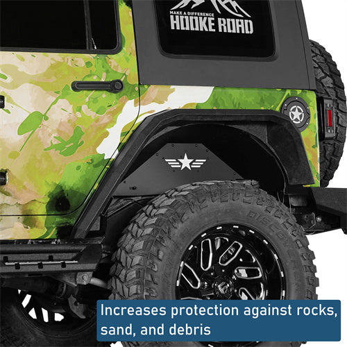 Off-road Aluminum Rear Inner Fender Liners For 2007-2018 Jeep Wrangler JK - Ultralisk4x4-u2118-5