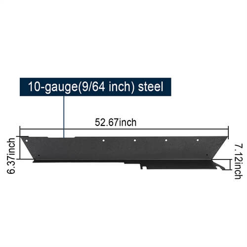 Rock Slider Armor Rocker Panel Guards for 1997-2006 Jeep Wrangler TJ,Excluding Unlimited LJ b1021 10
