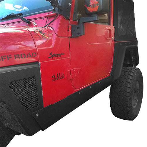 Rock Slider Armor Rocker Panel Guards for 1997-2006 Jeep Wrangler TJ,Excluding Unlimited LJ b1021 4