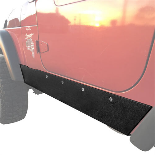 Rock Slider Armor Rocker Panel Guards for 1997-2006 Jeep Wrangler TJ,Excluding Unlimited LJ b1021 9