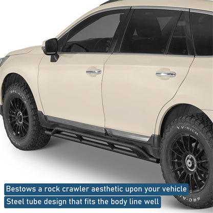 Tube Slider Rocker Guards For 2015-2019 Subaru Outback - Ultralisk4x4