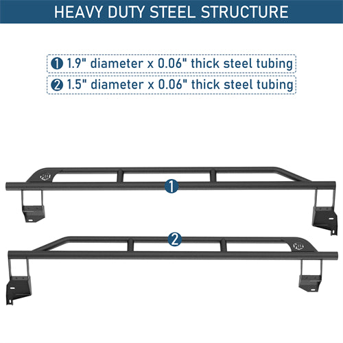 Tube Slider Rocker Guards For 2015-2019 Subaru Outback - Ultralisk4x4