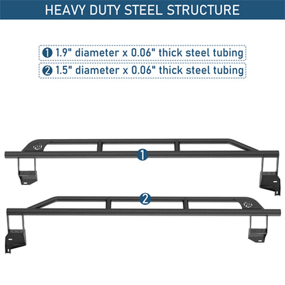 Tube Slider Rocker Guards For 2015-2019 Subaru Outback - Ultralisk4x4
