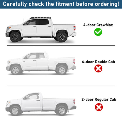 Tube Slider Rocker Guards For 2007-2021 Toyota Tundra CrewMax - Ultralisk4x4