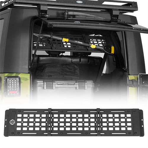 Trunk MOLLE Panel Utility Rack For 2007-2018 Jeep Wrangler JK 4-Door Hardtop - Ultralisk4x4