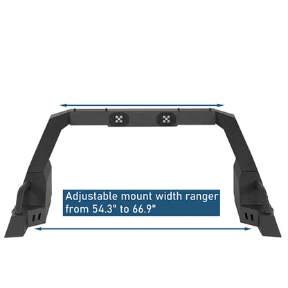Adjustable Roll Bar w/ LED Spotlights For Ford F-150 | Chevy Silverado 1500 | GMC Sierra 1500 | Ram 1500 | Toyota Tundra - Ultralisk4x4