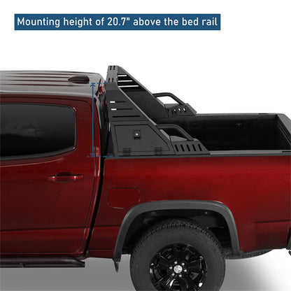 20.7" High Adjustable Roll Bar For 05-25 Toyota Tacoma | 19-25 Ford Ranger | 15-25 GMC Canyon | 15-25 Chevrolet Colorado - Ultralisk4x4