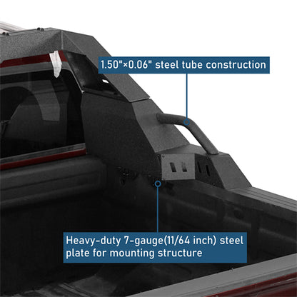 20.7" High Adjustable Roll Bar For 05-25 Toyota Tacoma | 19-25 Ford Ranger | 15-25 GMC Canyon | 15-25 Chevrolet Colorado - Ultralisk4x4