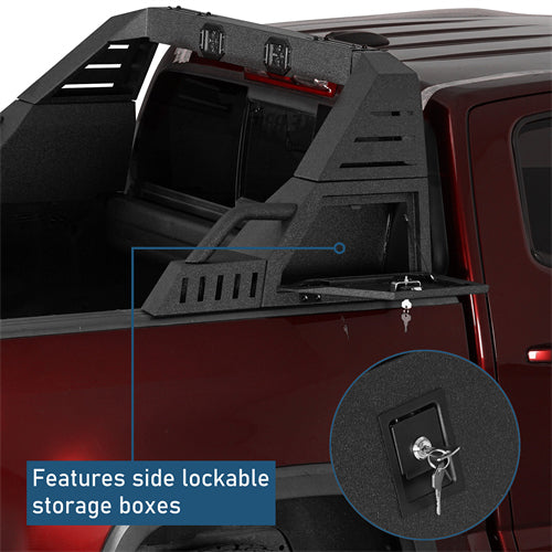 20.7" High Adjustable Roll Bar For 05-25 Toyota Tacoma | 19-25 Ford Ranger | 15-25 GMC Canyon | 15-25 Chevrolet Colorado - Ultralisk4x4