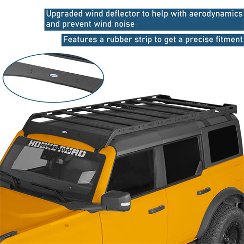 Roof Rack For 2021-2025 Ford Bronco 4-Door Hardtop - Ultralisk4x4-u8906-7