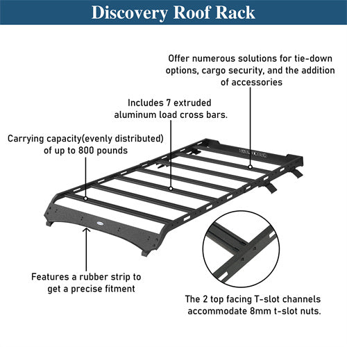 Roof Rack For 2021-2025 Ford Bronco 4-Door Hardtop - Ultralisk4x4-u8906-9