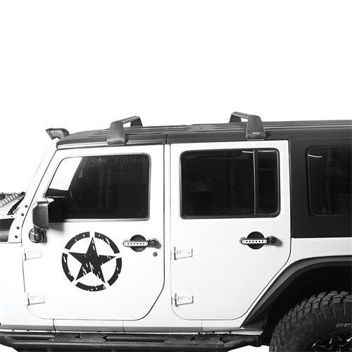 Aluminum Alloy Black Roof Rack For 2007-2025 Jeep Wrangler JK JL 4-door & Gladiator JT - Ultralisk4x4