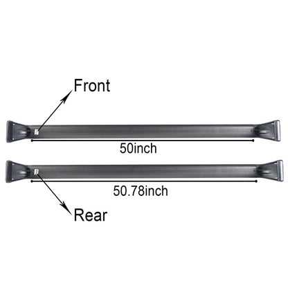 Aluminum Alloy Black Roof Rack For 2007-2025 Jeep Wrangler JK JL 4-door & Gladiator JT - Ultralisk4x4