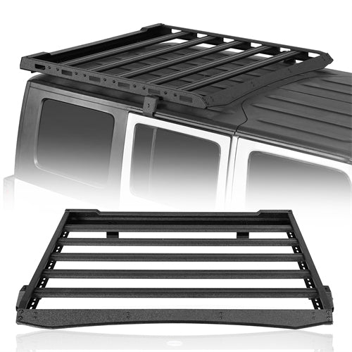 Aluminum Roof Top Cargo Rack (2007-2018 Jeep Wrangler JK Hard Top 2/4 Doors) - Ultralisk4x4