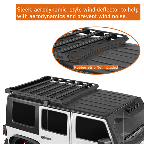 Aluminum Roof Top Cargo Rack (2007-2018 Jeep Wrangler JK Hard Top 2/4 Doors) - Ultralisk4x4