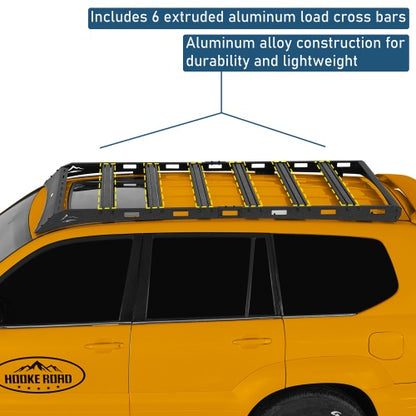 Overland Series Versatile Roof Rack For 2003-2009 Lexus GX470 - Ultralisk4x4