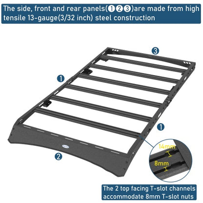 Overland Series Versatile Roof Rack For 2003-2009 Lexus GX470 - Ultralisk4x4