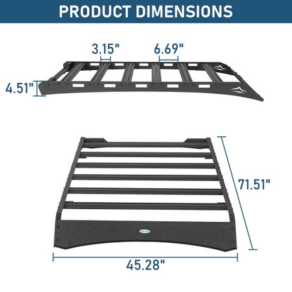 Road Trip Versatile Roof Rack For 2003-2010 Porsche Cayenne GTS / Turbo / Turbo S w/ Factory Roof Rails  - Ultralisk4x4