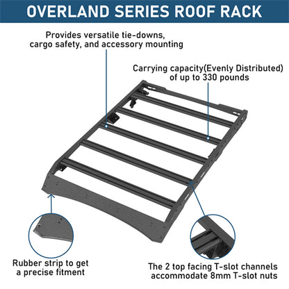 Overland Series Versatile Roof Rack For 2013-2017 Subaru XV Crosstrek - Ultralisk4x4