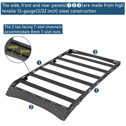 Overland Series Versatile Roof Rack For 2014-2018 Subaru Forester - Ultralisk4x4
