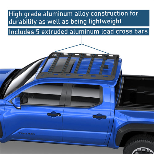 Versatile Roof Rack For 2024-2025 with Toyota Tacoma Double Cab - Ultralisk4x4-u4400-6