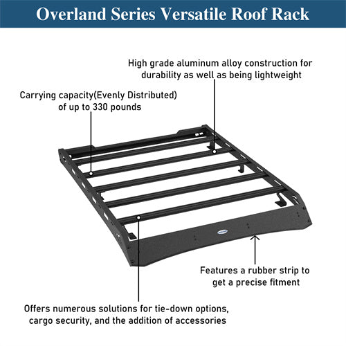 Versatile Roof Rack For 2024-2025 with Toyota Tacoma Double Cab - Ultralisk4x4-u4400-9