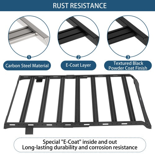 Overland Aluminum Roof Rack 2021-2026 For Ford Bronco 2-Door Hardtop - Ultralisk4x4
