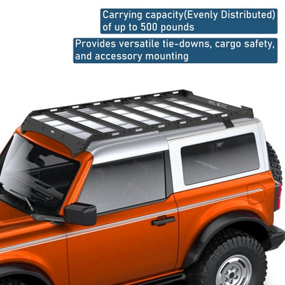 Overland Aluminum Roof Rack 2021-2026 For Ford Bronco 2-Door Hardtop - Ultralisk4x4