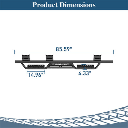 Nerf Side Step Bars For 2015-2024 Ford F-150 SuperCrew / 2017-2024 F-250 F-350 Crew Cab - Ultralisk4x4