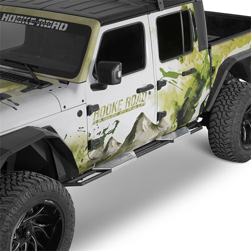 Aftermarket Nerf Side Step Bars For 2020-2025 Jeep Gladiator JT - Ultralisk4x4-u7023-2