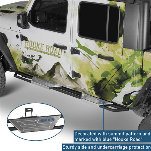 Aftermarket Nerf Side Step Bars For 2020-2025 Jeep Gladiator JT - Ultralisk4x4-u7023-5
