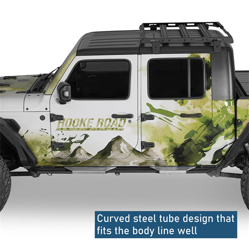 Aftermarket Nerf Side Step Bars For 2020-2025 Jeep Gladiator JT - Ultralisk4x4-u7023-6